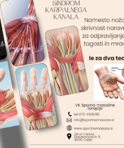 Tečaj specializirane masažne tehnike za odpravljanje sindroma karpalnega kanala